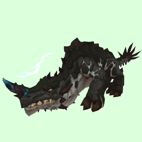 Black Primal Thunder Lizard w/ Electric Horn & Tail Spikes
