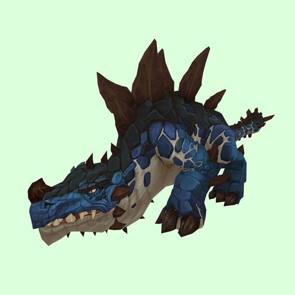 Blue Primal Thunder Lizard w/ Short Horn & Regular Plates