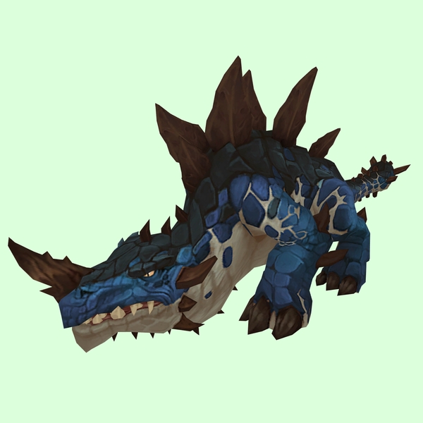 Blue Primal Thunder Lizard w/ Regular Horn & Regular Plates