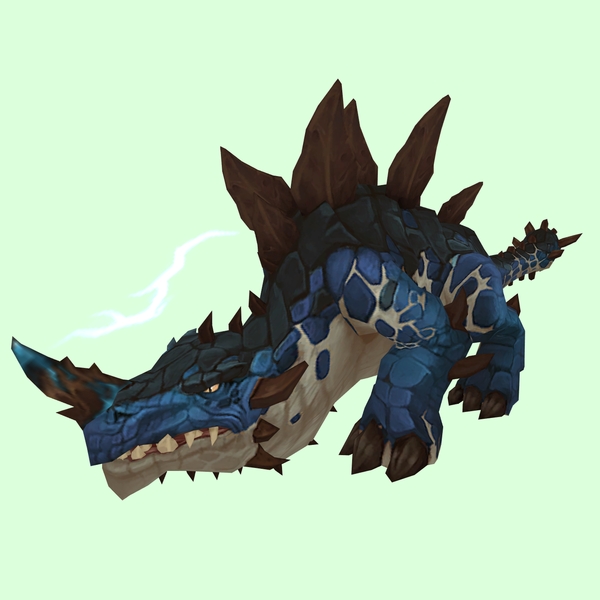 Blue Primal Thunder Lizard w/ Electric Horn & Regular Plates