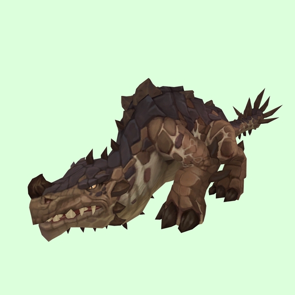 Brown Primal Thunder Lizard w/ Short Horn & Tail Spikes