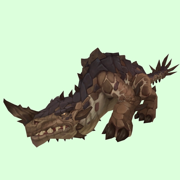 Brown Primal Thunder Lizard w/ Regular Horn & Tail Spikes