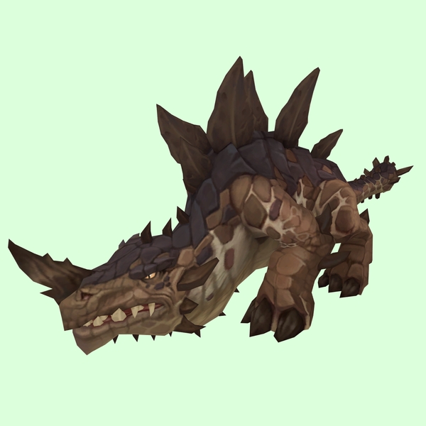 Brown Primal Thunder Lizard w/ Regular Horn & Regular Plates