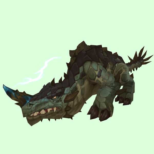 Green Primal Thunder Lizard w/ Electric Horn & Tail Spikes