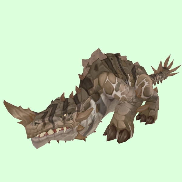 Light Brown Primal Thunder Lizard w/ Regular Horn & Tail Spikes