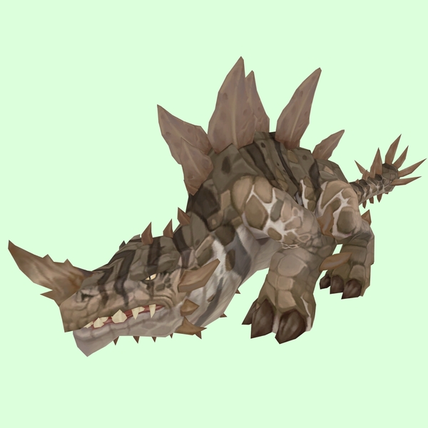 Light Brown Primal Thunder Lizard w/ Regular Horn, Regular Plates & Tail Spikes