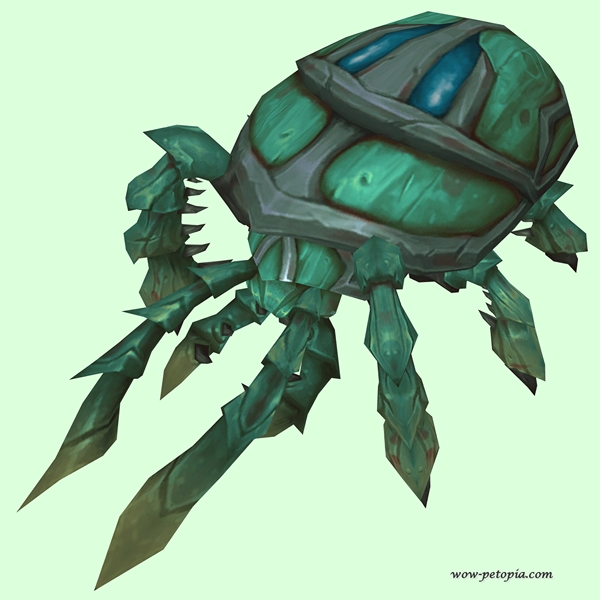 Green Scarab w/ Blue Spots