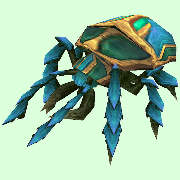 Classic Turquoise Scarab w/ Green Spots