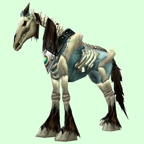 Blue Skeletal Horse