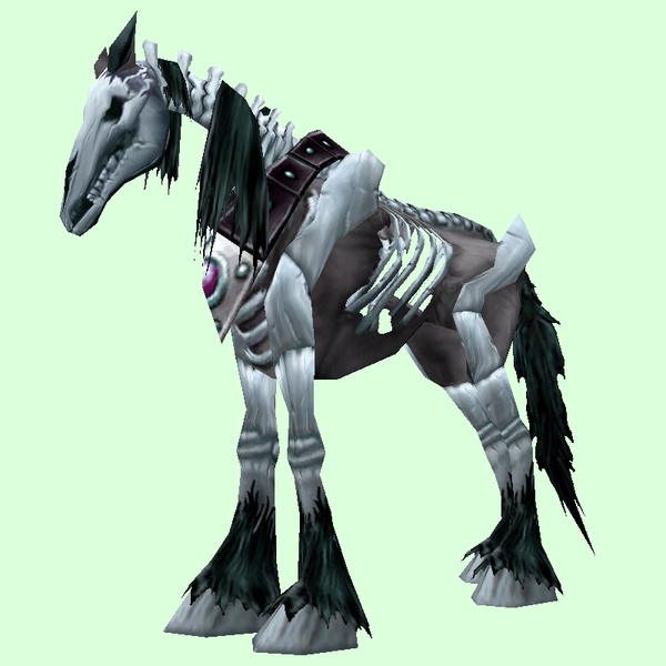 Black Skeletal Horse