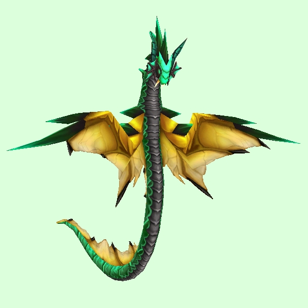 Green & Yellow Spiked Wind Serpent