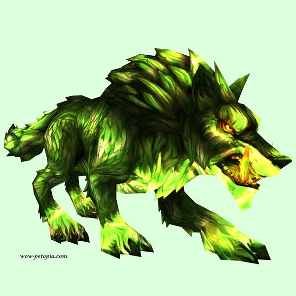 Fel Green Maned Wolf