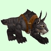 Black Lynx w/ Bronze-Studded Red Harness