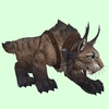 Brown Lynx w/ Dark-Studded Harness