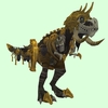 Grey Skeletal Devilsaur w/ Gold Armour & Helmet