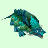 Blue Basilisk w/Blue Fringes