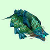 Blue Basilisk w/Jade Fringes