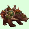 Tan Bear w/ Green Amani Armour