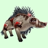 Armored Grey Boar