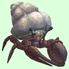 Brown Hermit Crab w/ Plain Shell