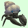 Onyx & Sapphire Hermit Crab w/ Plain Shell