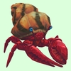 Ruby & Sapphire Hermit Crab w/ Orange & Black Shell