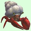 Red Hermit Crab w/ Plain Shell