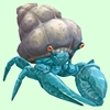 Diamond Hermit Crab w/ Plain Shell