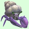 Purple Hermit Crab w/ Plain Shell