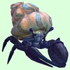 Indigo Hermit Crab w/ Pale Orange & Blue Shell