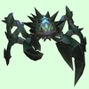 Dark Green Spiked Crab w/ Blue Markings