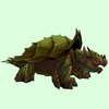 Olive Spiked Dragon Turtle