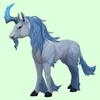 Blue & White Dreamrunner w/ Blue Horn