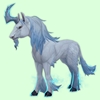 Milky-Blue Dreamrunner w/ Blue Aura