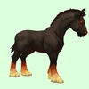 Demonic Horse w/ Short Mane/Tail