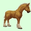 Palomino Horse w/ Short Mane/Tail