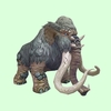 Grey Mammoth w/ Medium Tusks
