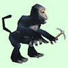 Dark Grey Axe Monkey