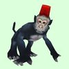 Dark Grey Monkey with Fez