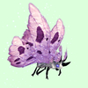 Grey Moth w/ Pink Wings