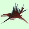 Red Sailfin Mantacorn w/ Horn