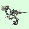 Saddled White Skeletal Raptor