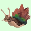 Maroon Crystalline Snail
