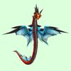 Red & Blue Spiked Wind Serpent