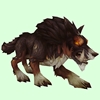 Dark Brown Draenor Wolf