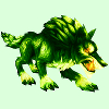 Fel Green Maned Wolf