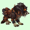 Armored Dark Brown Draenor Wolf