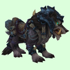 Armored Black Draenor Wolf