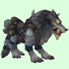 Saddled Silver Draenor Wolf