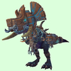 Blue Devilsaur w/ Brown & Pewter Armour